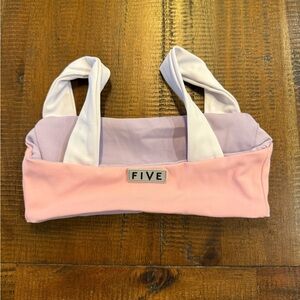 Pink and Lavender reversible dance top